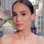 Alba Baptista Instagram – @mrsharrismovie is out! only in Theatres! ❤️ we had a screening yesterday and it filled my heart to see people leave the theatre feeling so good. It’s a heartwarming film that I’m very proud to be a part of. Thank you @director_anthonyfabian for making it all come to life… 
And Thank you to @dior for dressing me and making me feel like a Claude Monet painting.