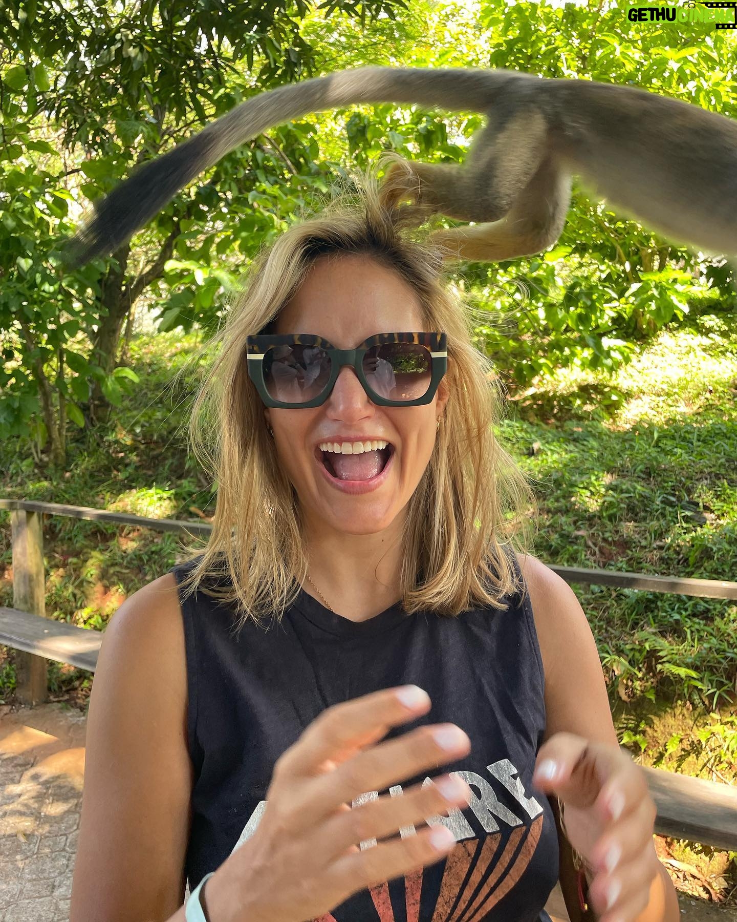 Alba Carrillo Instagram - Una monada de mañana🐒 saltando de rama en rama 🌴 #tirolina #monitos #Soltour #ViajamosContigo #VerdadVerdadera @soltouroficial