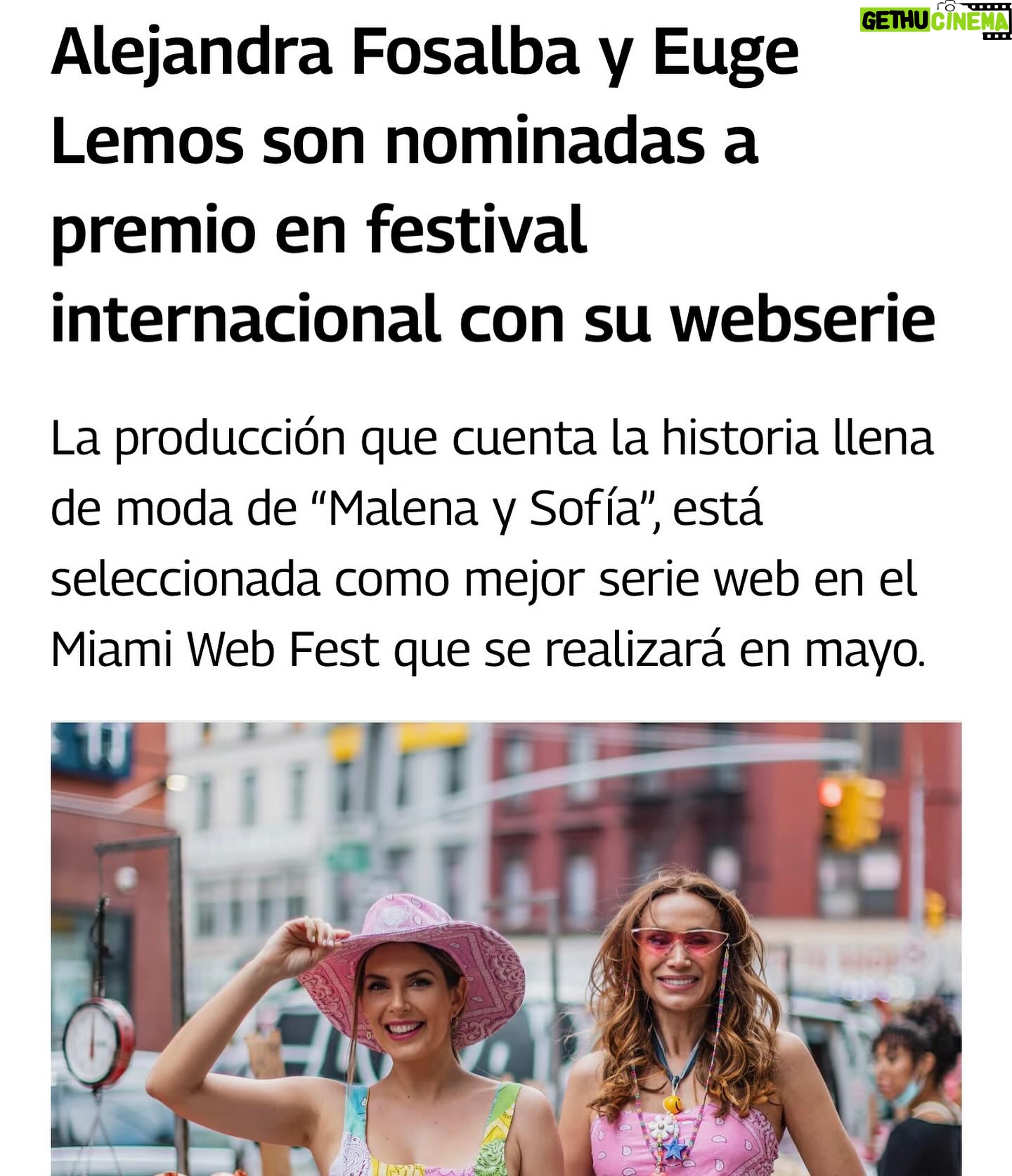 Alejandra Fosalba Instagram - ¡No podemos más de emoción! 🫶 Ya vamos rumbo a Miami para el @MiamiWebFest 🛫¡Gracias por nominar a nuestra amada serie fashionista #MalenaySofia en este importante festival de series web🤗 Gracias a la prensa por mostrar nuestro trabajo ¡Ya nos sentimos ganadoras con esta hermosa nominación! 🌷 Deseennos mucha suerte en esta nueva aventura🛫 ¡Los amamos!🩷