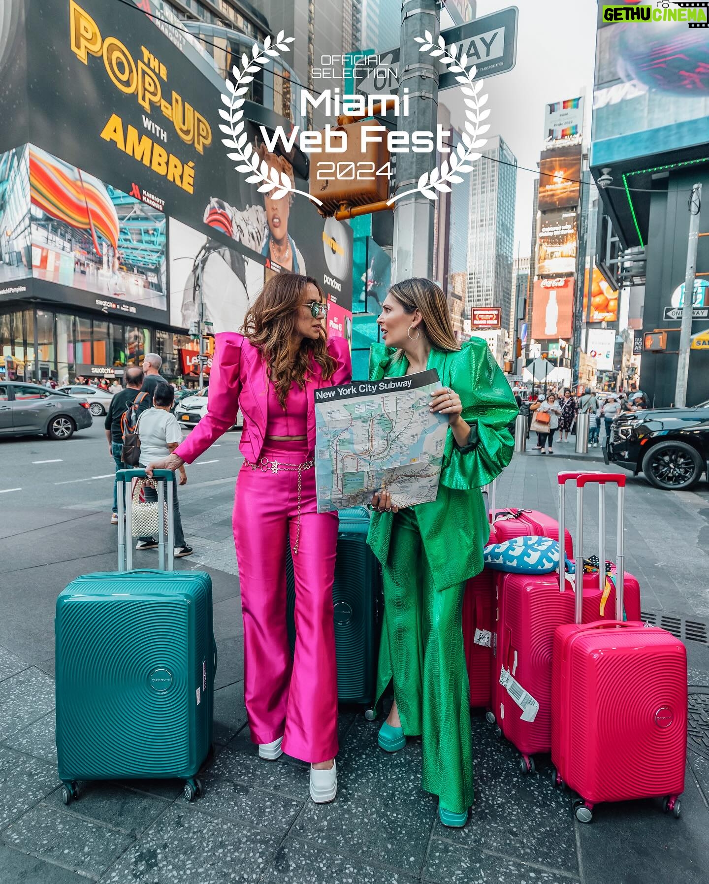 Alejandra Fosalba Instagram - Así de FELICES 🥹 💕🌈 • Gracias @miamiwebfest por nominarnos con #malenaysofialaserie 🎬❤️👯♀️ • Es tanto el trabajo que hay detrás, tantas las ganas 🥹 que esta nominación nos emociona y nos da fuerza para seguir creando y hacer realidad nuestros sueños ❤️ • #lossueñossehacenrealidad #behappy #newyork #laserie