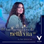 Alena Šeredová Instagram - “Tutti ci meritiamo il lieto fine nella vita” 💖 Brava, Alena! #Verissimo