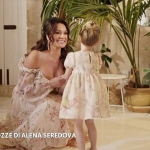 Alena Šeredová Instagram - “Tu, Ale, sei il mio vento. E lo sarai per sempre. Hai amato me e i miei figli fin dall’inizio” 🥹❤️ Il matrimonio di @alenaseredova 😍 #Verissimo