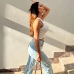 Alessia Macari Instagram - My Sunday fit🤌🏼 #lacioci #denim #outfitinspo