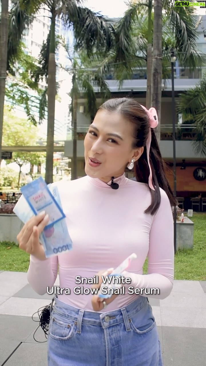 Alex Gonzaga Instagram - Glowing skin para sa P1000! Tignan natin kung ano ang pasabog natin sa BGC! #SNAILWHITE @snailwhitephils
