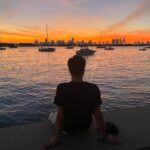 Alex Lange Instagram - no filter necessary. sharing sunsets in miami this week for the art basel @badboi expo with @karmagawa