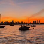 Alex Lange Instagram - no filter necessary. sharing sunsets in miami this week for the art basel @badboi expo with @karmagawa