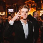 Alex Lange Instagram - out in new york this week with @karmagawa for the Pencils Of Promises Gala, which raised over $1.5 million to build schools- proving the commitment to provide education and opportunity for all. no donation is too little for this global movement to better humanity, and i’m stoked that I get to be a little part of this amazing movement.