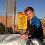 Alex Lange Instagram - 🏄 in Santa Barbara is scary as hell...
