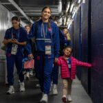 Alex Morgan Instagram - Doing life with my mini-me on and off the field! 🫶#TakeYourDaughterToWorkDay