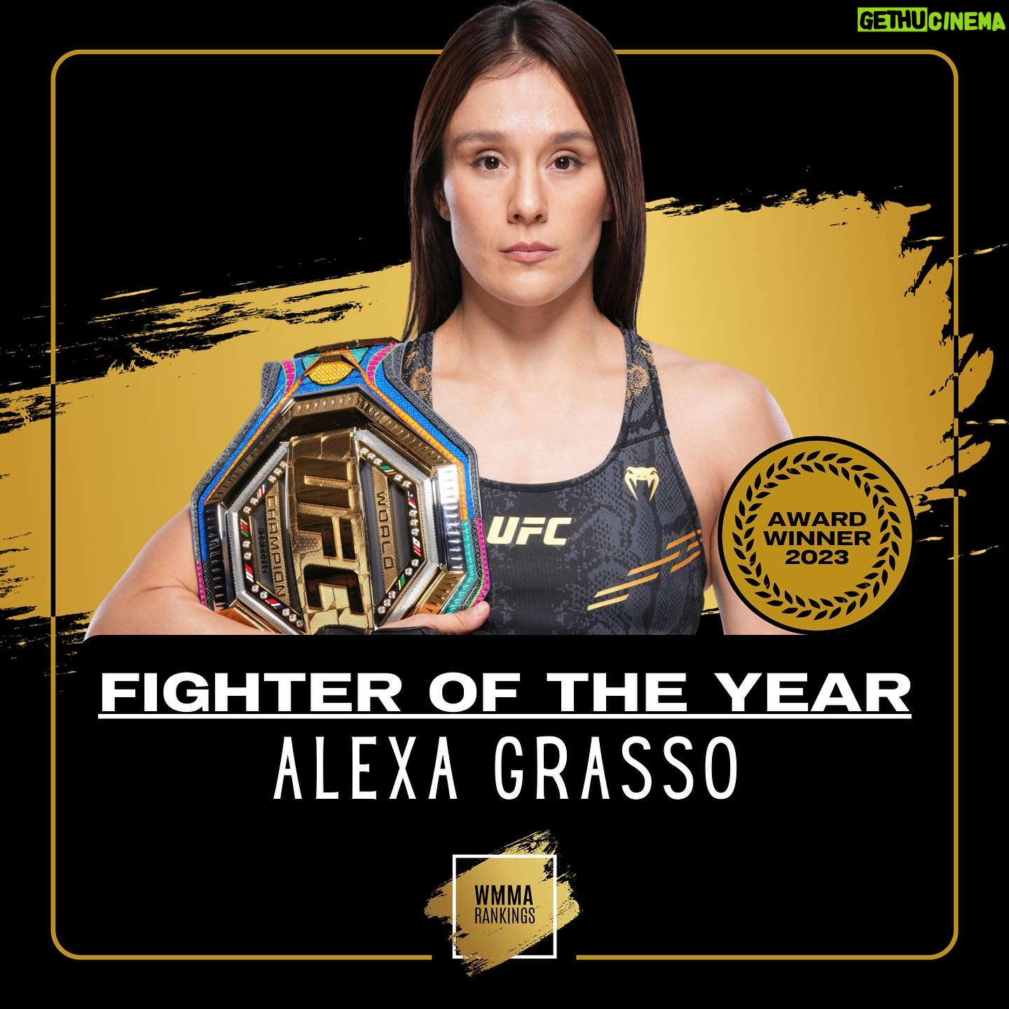 Alexa Grasso Instagram - The “WMMA Rankings Fighter of the Year” for 2023 is awarded to... 🏆 Alexa Grasso! From dethroning Shevchenko to capture the flyweight title to headlining the inaugural Noche UFC event, it’s been an incredible year for the fierce Mexican warrior. #WMMA #UFC