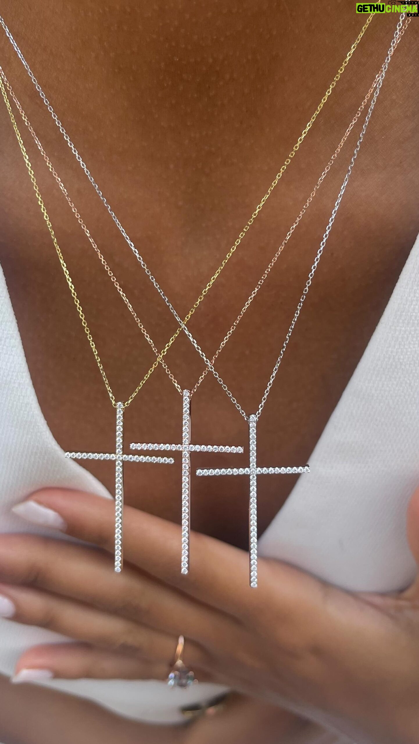 Alexa PenaVega Instagram - @vegaalexa @leenabell Edit* Now Back in Stock!✨ Launch Day!…I’m thrilled I got to design the Brand New “Cross Your Heart” Crosses with you!…And here they are!😍 🔸2 Styles-Diamonds or Plain 💎 🔸Each one is Handmade in solid 14k Rose, White, or Yellow Gold!✨ 🔸GVS Natural Diamonds…Adjustable Chain Lengths…Cross approx 1.5” 🔸The CYH Cross is available thru Friday (or until sold out). If you want your Cross to arrive by Mother’s Day please order by midnight Wednesday💐 ✝️I hope you love them as much as we do! Wearing mine in Rose with Diamonds today!