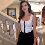 Alexandra Botez Instagram - a woman, on a staircase