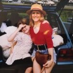 Alexandra Breckenridge Instagram – Found this gem!
My mother and I sitting in the back of our car sometime in the early 90’s
She was so cute 🌹