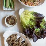Alexandra Breckenridge Instagram – Korean chicken wraps