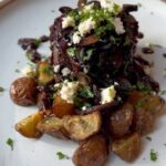 Alexandra Breckenridge Instagram – #cooking
#filetmignon 
#redwinereduction