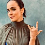 Alice Braga Instagram - #TheSuicideSquad premiere 🤟🏽⚡️🤍 • Pré estreia de #oesquadraosuicida Make Up @tobyfleischman Hair @rena.calhoun Stylist @taraswennen
