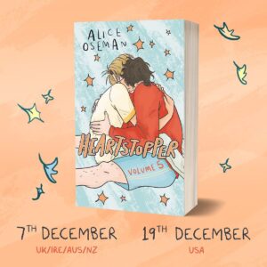 Alice Oseman Instagram - The full cover of Vol 5!!! Kind of obsessed with how this one turned out 🧡