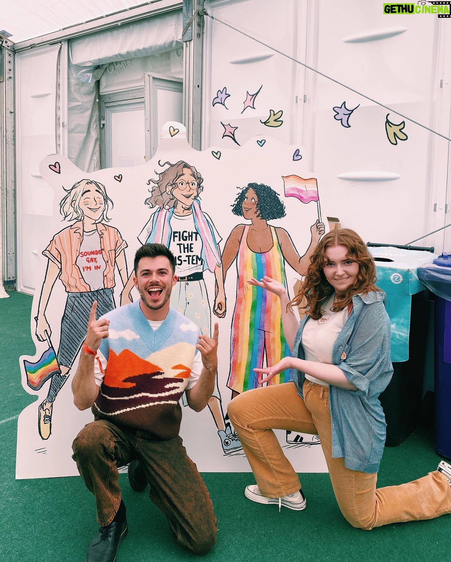 Alice Oseman Instagram - Thank you for having me, @hayfestival!! I especially loved getting to briefly hang with a couple of the loveliest bookish people in town, @jackbenedwards and @fictionalfates 💖 I also met someone whose actual name is Nicholas Nelson and that made me very happy! Thank you to everyone who came along to see me!!