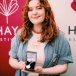Alice Oseman Instagram - Thank you for having me, @hayfestival!! I especially loved getting to briefly hang with a couple of the loveliest bookish people in town, @jackbenedwards and @fictionalfates 💖 I also met someone whose actual name is Nicholas Nelson and that made me very happy! Thank you to everyone who came along to see me!!