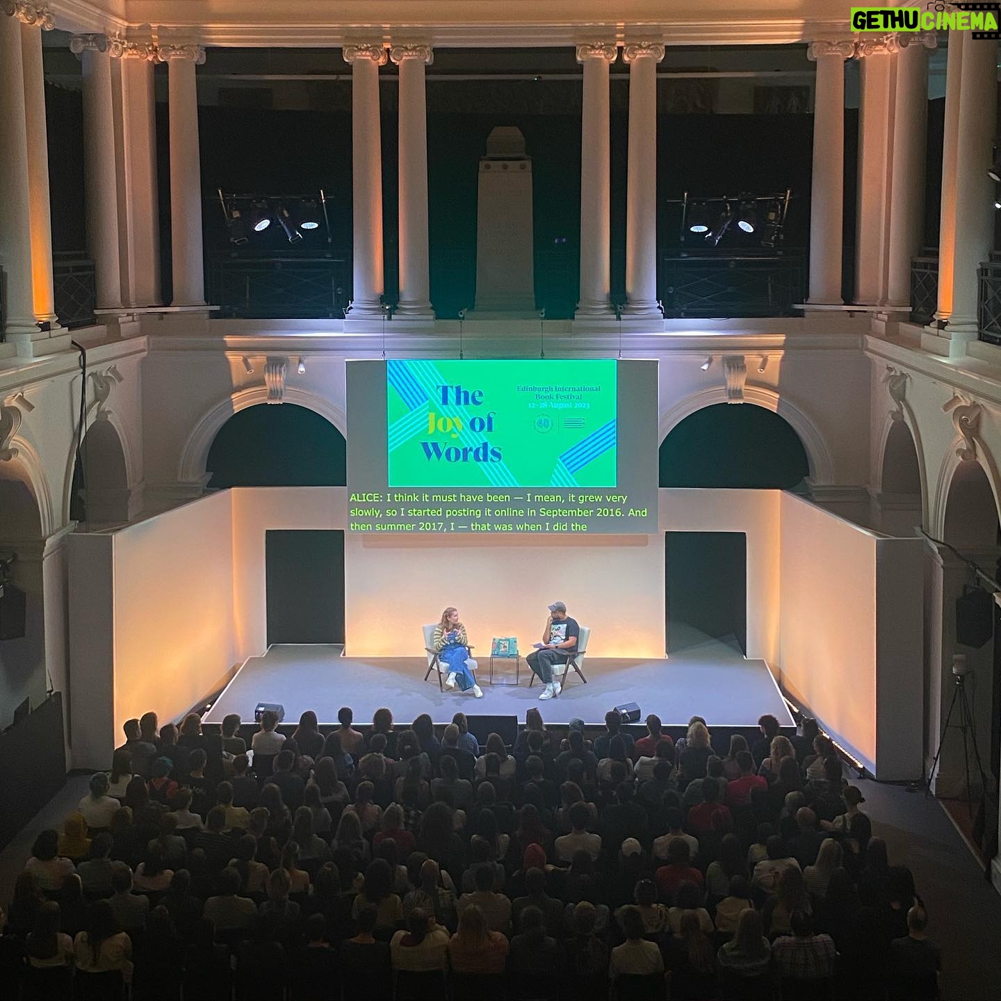 Alice Oseman Instagram - Thank you for having me, @edbookfest! And thank you everyone who came to see me! 📚