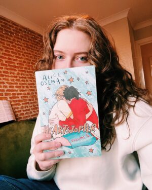 Alice Oseman Instagram - I have Volume 5 in my hands!!!! I’d forgotten what it feels like to hold a new book of mine 🥹 Not long until Vol 5 is released! December 7th!!!