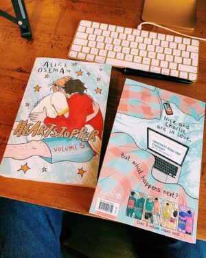 Alice Oseman Instagram - I have Volume 5 in my hands!!!! I’d forgotten what it feels like to hold a new book of mine 🥹 Not long until Vol 5 is released! December 7th!!!