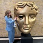 Alice Oseman Instagram - Very very very honoured to have been nominated for a BAFTA for Heartstopper!!! As you can see I was very excited to be there tonight 🥹 and as always so thankful to have my Heartstopper co-parent @patwalters__ with me!! Big thanks to @chadmaxwellhair and @andrianimakeup for making me look and feel wonderful 🥰
