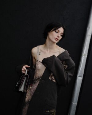 Alice Pagani Instagram - @antoniomarrasofficial in my 🫀

make up by @nikipinna 
hair by @mattia.bonacina