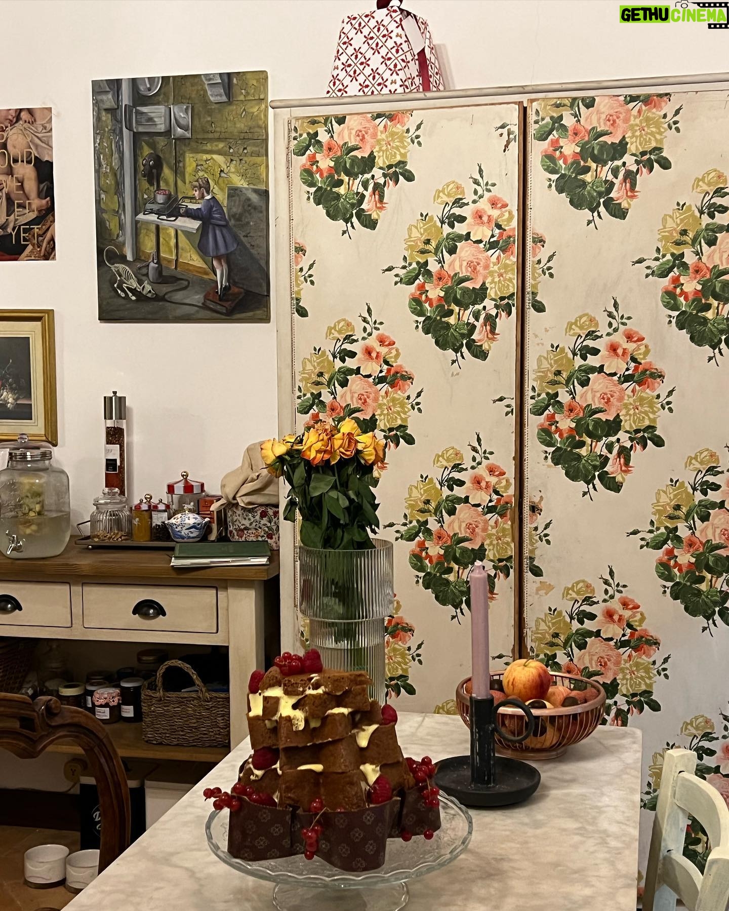 Alice Pagani Instagram - 2023 is starting and we have been furnishing our new country house for weeks. Our puppies love the new fireplace and yesterday we cooked chestnuts in it. It was magical. I am grateful that I spent these holidays in a warm house and for receiving so much love.