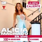 Alicia Machado Instagram - Mi gente bella en unos minutos estaré visitando @telemundo Conversando en vivo solo en @lamesacaliente #miami #aliciamachadoactress Mis fans como siempre cuento con ustedes !
