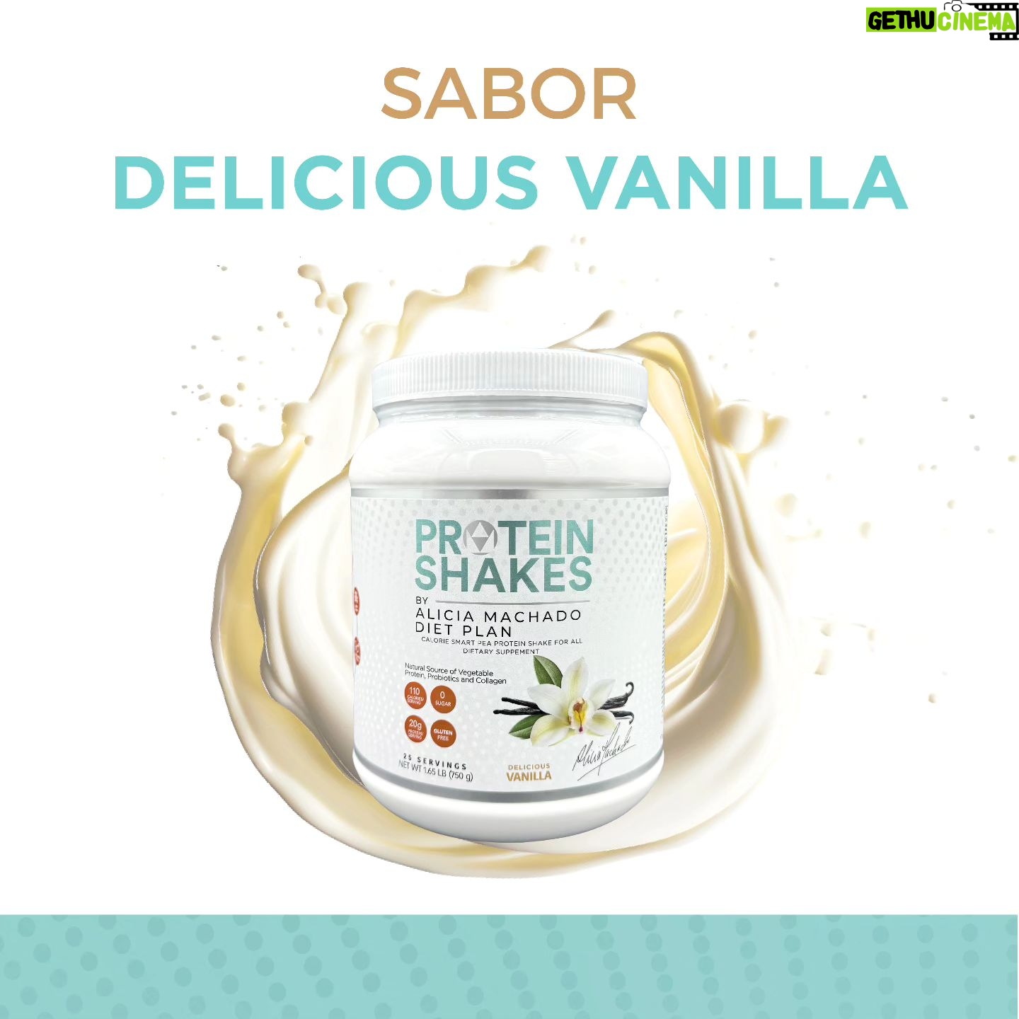 Alicia Machado Instagram - Sumérgete en el sabor excepcional de nuestra proteína única. 🤩 Cada sorbo es una explosión de placer al paladar, donde la nutrición se encuentra con la delicia. 🤤😍 Descubre el sabor que cambiará tu perspectiva sobre la alimentación saludable. ✨ #ProteinShakes #AliciaMachado #Proteína #Protein #Bienestar #Fitness #Fortaleza #Nutricion #vanilla