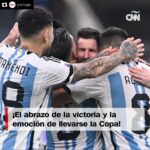 Alicia Machado Instagram - Grande #argentina Todos somos argentina 🇦🇷 Los Campeones del mundo 🌍 Felicidades 🎈🎉🍾🎊 Repost from @cnnee • ¡En un abrazo de alegría y celebración, la Scaloneta celebra esta victoria histórica! Para ti, el triunfo de #Argentina en #Qatar2022 es ___________
