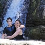 Alicia Silverstone Instagram – While white water rafting, Bear and I enjoined this nice refreshing moment. It was hard to keep balance on rocks and under the waterfall 😂🥰