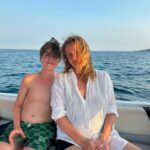Alicia Silverstone Instagram – Still thinking about our bioluminescence boat trip experience… it was magical! 🛥️ Bear has decided he loves boats… and so does mama 😂🥰 We enjoyed the relaxing beautiful ride and then bopped around in the ocean bathtub for an hour while we watched the sun go down. Once it was dark we took the boat to the spot for the bioluminescence. It was so wonderful. I felt like a child watching my skin glow like magic. ❤️