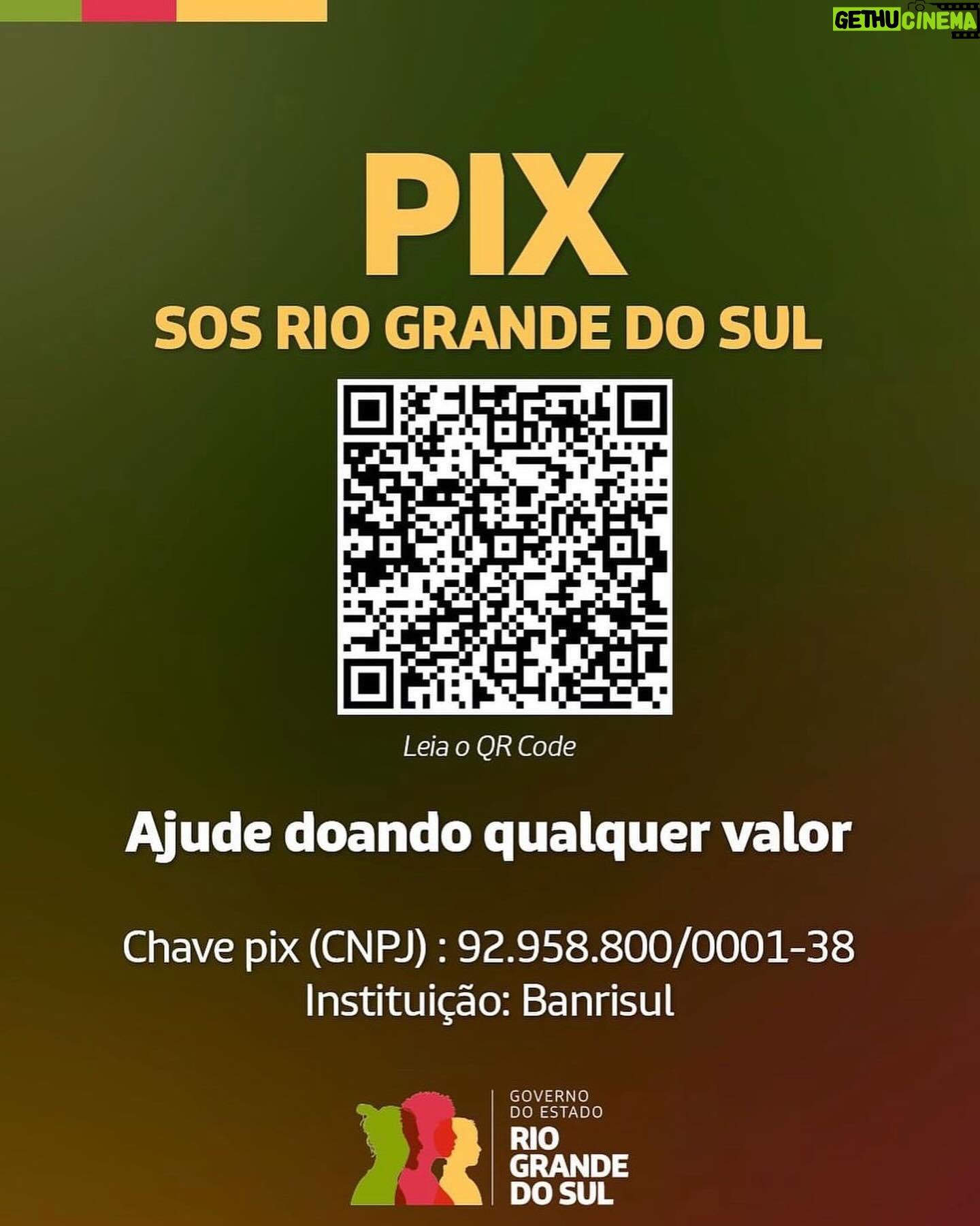 Alinne Rosa Instagram - Meus alinnistas, meu vale, hoje venho pedir ajuda para a população do Rio Grande do Sul. Mais de 80 mil pessoas estão fora de casa, e 72 pessoas morreram… a @cufabrasil está mobilizada, o @governors divulgou um pix para doações… Se você puder doar, doe. Qualquer quantia vai ajudar. Se você puder divulgar, divulgue ao próximo, para que essa corrente aumente. #riograndedosul #sos