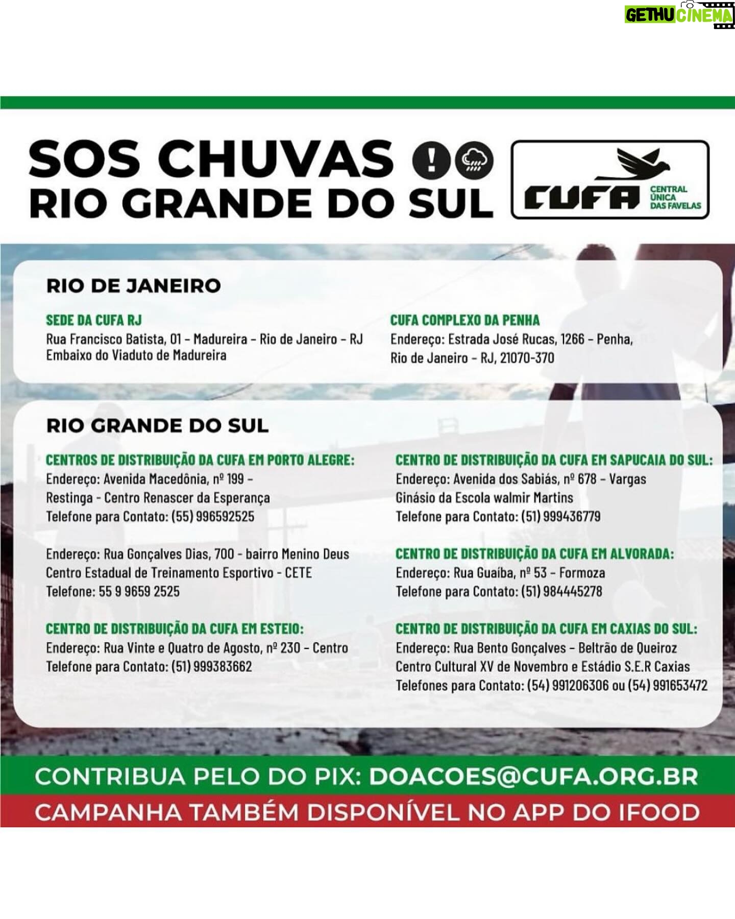 Alinne Rosa Instagram - Meus alinnistas, meu vale, hoje venho pedir ajuda para a população do Rio Grande do Sul. Mais de 80 mil pessoas estão fora de casa, e 72 pessoas morreram… a @cufabrasil está mobilizada, o @governors divulgou um pix para doações… Se você puder doar, doe. Qualquer quantia vai ajudar. Se você puder divulgar, divulgue ao próximo, para que essa corrente aumente. #riograndedosul #sos