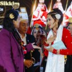 Alisha Rai Instagram - Honourable Chief Minister of Sikkim, Shri Prem Sing Tamang (Golay), madam Krishna Rai Spouse of HCM, thank you for your support and encouragement. Your humble presence throughout the show encouraged and added the energy we all needed. Thank you for such a wonderful initiation of Kiruwa Khannupa Khannuma 2024, 1st North East India & Himalayan Region Miss & Mr Rai Competition Grand Finale . Thank you to all the hardworking organising team and enthusiastic participants. May we all continue to encourage youths to preserve and promote our culture. Outfit designed by @swornimstudio