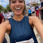 Alisha Wainwright Instagram - Baby’s first 10k 😊 Two goals: Sub 60 minutes and smile the whole time. Mission accomplished ✨ shout out to the real MVP, TJ Maxx, for selling these shorts I’ve had since I was a 16 year old track hurdler and sprinter