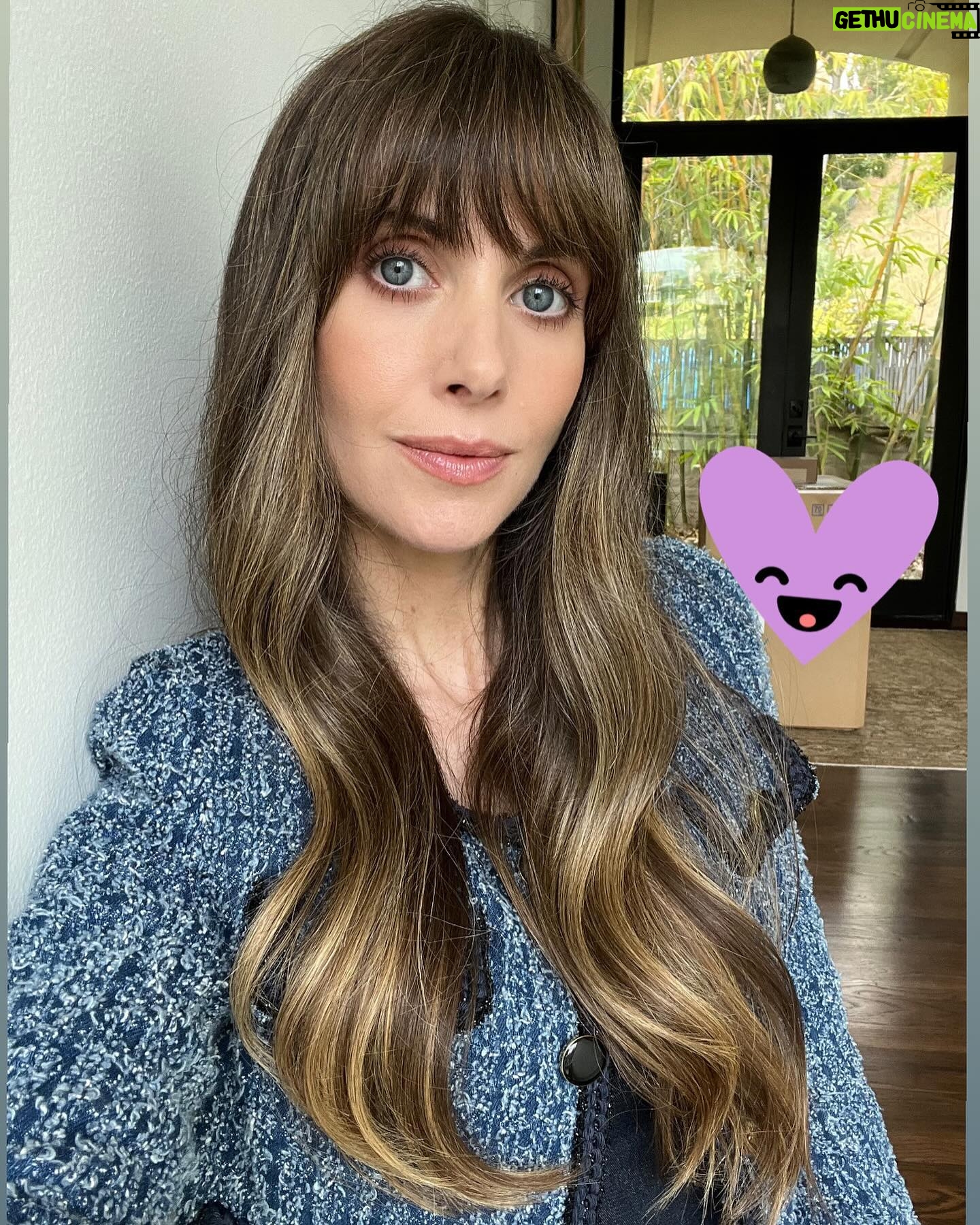 Alison Brie Instagram - Cute clothes, baby blues, and giant boxes in my foyer before today’s Universal Luncheon 🩵💙 #ApplesNeverFall