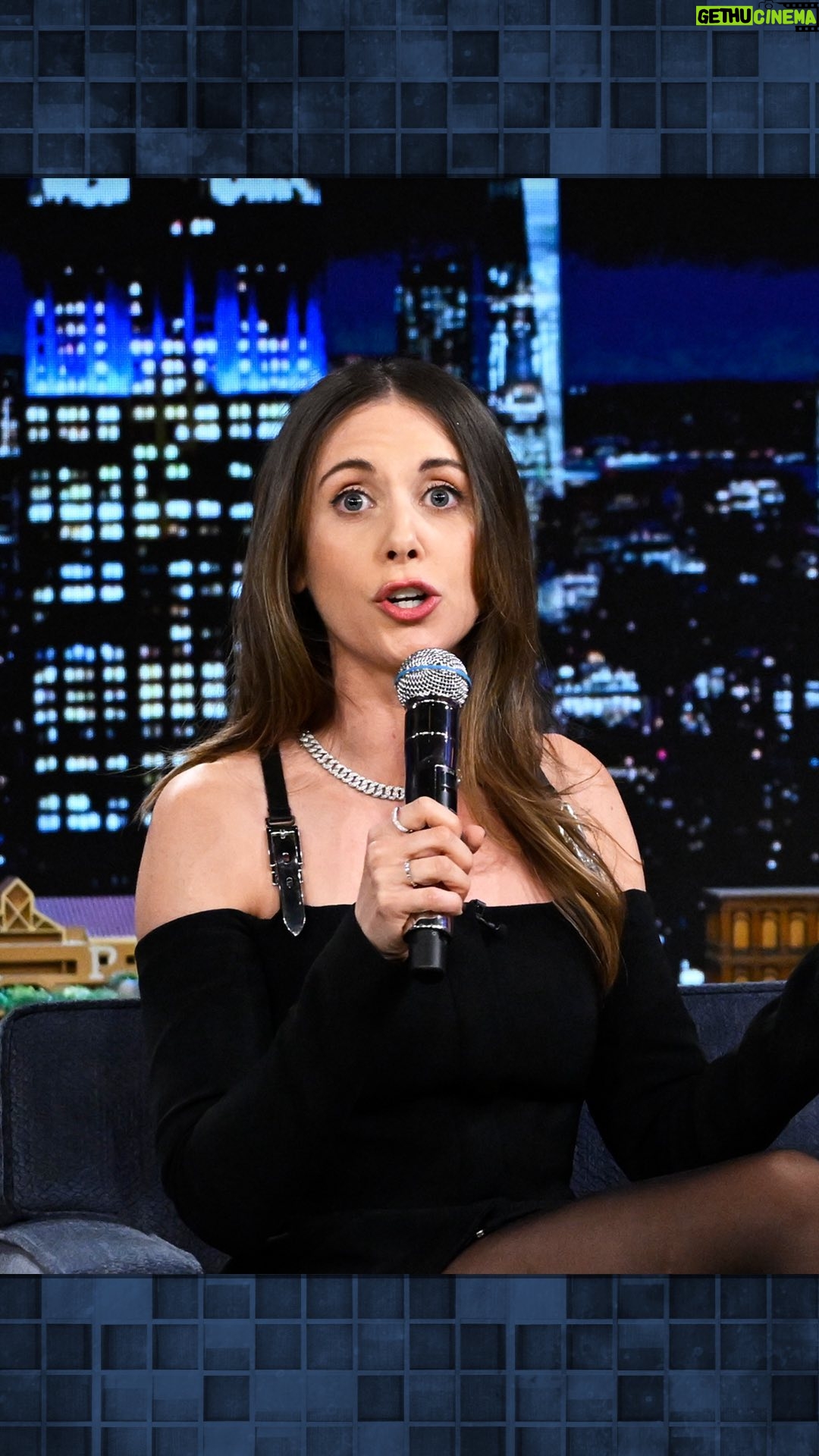 Alison Brie - 125.3K Likes - @alisonbrie sets up her new movie #SomebodyIUsedToKnow with a freestyle rap! 🎤 #FallonTonight