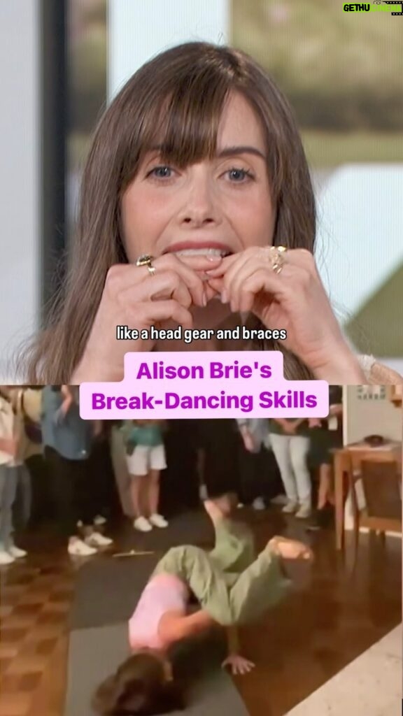 Alison Brie Instagram - @alisonbrie has still got the moves 💃 #alisonbrie #breakdancing #showmethemoves