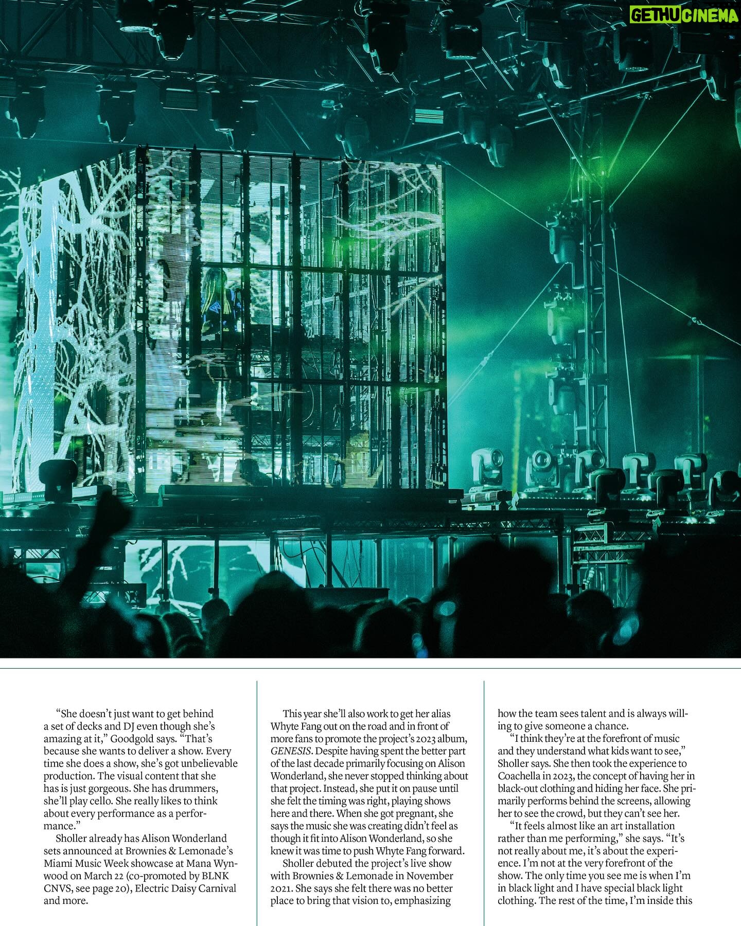 Alison Wonderland Instagram - THIS CRAZY AHHH! I am the front cover of Pollstar magazine’s special dance edition 🥹 I’ll see you on Friday in Miami for a special B2B with one of my heroes. Can you guess who it is?!