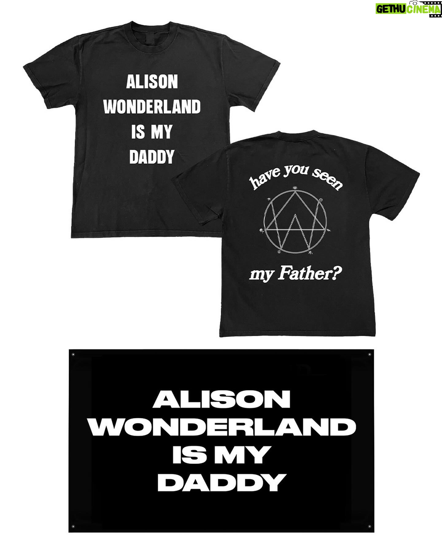 Alison Wonderland Instagram - DROPPING THIS FRIDAY 2PM PST: The “Father collection” featuring THE BEST SUNGLASSES EVER @sito.shades , ALISON WONDERLAND IS MY DADDY TEE, ALISON WONDERLAND IS MY DADDY FLAG. 😎I WILL BE GIVING AWAY 3 FLAGS AND 3 PAIRS OF GLASSES all you need to do is tag someone in the comments and like the post!!!! Will announce winners 10am PST Friday 😎 avail On www.fmuoasl.com