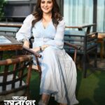 Alivia Sarkar Instagram – BTS from #AbarAwronneDinRatri promotions at @lmnoq.kolkata 

#AbarAwronneDinRatri releasing 5th April,2024 🌳 

@sumanmaitra9 @paayelsarkar @mukhopadhyayrupsha @reel2alivia 

#AADR