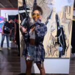 Alix Lapri Instagram - tipsy in an art gallery in the middle of Manhattan.