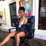 Alix Lapri Instagram - tipsy in an art gallery in the middle of Manhattan.