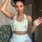 Alix Lapri Instagram – errands ✅ gym ✅ 

In my @thebodynv metallic snake set