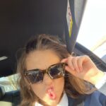 Allie Sherlock Instagram – Swipe left… my glasses almost flew off my head 😂😂