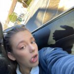 Allie Sherlock Instagram – Swipe left… my glasses almost flew off my head 😂😂