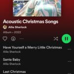 Allie Sherlock Instagram – Swipe left… have you guys streamed my new Christmas album. Link in my bio